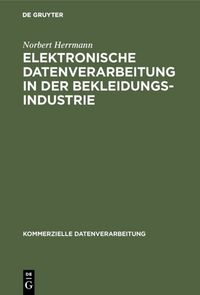 Produktbild: Elektronische Datenverarbeitung in der Bekleidungsindustrie