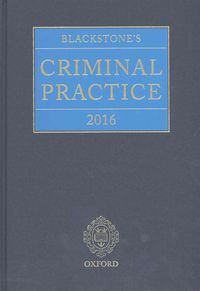 Produktbild: Blackstones Criminal Prac 2016