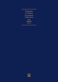 Produktbild: Concordancia Calderoniana / Konkordanz zu Calder&oacute;n