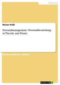 Produktbild: Personalmanagement - Personalbeurteilung in Theorie und Praxis
