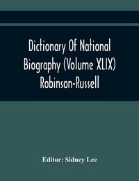Produktbild: Dictionary Of National Biography (Volume Xlix) Robinson-Russell