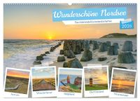 Produktbild: Wundersch&ouml;ne Nordsee - Faszinierende K&uuml;stenlandschaften (Wandkalender 2026 DIN A2 quer), CALVENDO Monatskalender