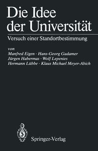 Produktbild: Die Idee der Universit&auml;t