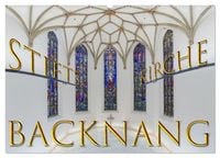 Produktbild: Backnang - Panoramablicke in die Stiftskirche (Wandkalender 2026 DIN A2 quer), CALVENDO Monatskalender