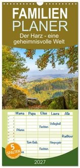 Produktbild: Familienplaner 2027 - Der Harz - eine geheimnisvolle Welt mit 5 Spalten (Wandkalender, 21 x 45 cm) CALVENDO