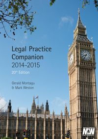Produktbild: Montagu, G: Legal Practice Companion 2014/15