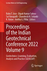 Produktbild: Proceedings of the Indian Geotechnical Conference 2022 Volume 9
