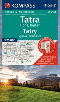 Produktbild: KOMPASS Wanderkarte 2130 Tatra Hohe, Belaer / Tatry, Vysok&eacute;, Belianske 1:25.000