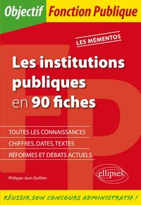 Produktbild: Les institutions publiques en 90 fiches