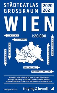 Bild vom Artikel Wien Großraum Städteatlas 2020/21, Stadtplan 1:20.000 vom Autor 