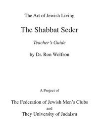 Produktbild: Shabbat Seder Teacher's Guide