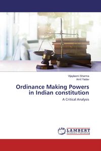Produktbild: Ordinance Making Powers in Indian constitution
