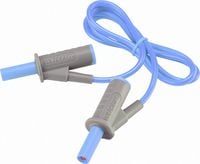 Produktbild: VOLTCRAFT MSB-501 Sicherheits-Messleitung Lamellenstecker 4 mm Lamellenstecker 4 mm 0.75 m Blau 1 St.