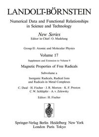 Produktbild: Inorganic Radicals, Radical Ions and Radicals in Metal Complexes / Anorganische Radikale, Radikalionen und Radikale in Metallkomplexen