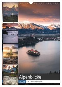 Produktbild: Alpenblicke - Ein Jahr in den Alpen (Wandkalender 2026 DIN A3 hoch), CALVENDO Monatskalender