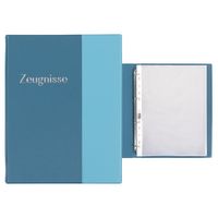 Produktbild: Idena Zeugnismappe Ringbuch mit 10 Klarsichth&uuml;llen 100&micro; pastell blau DIN A4