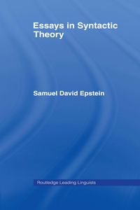 Produktbild: Essays in Syntactic Theory