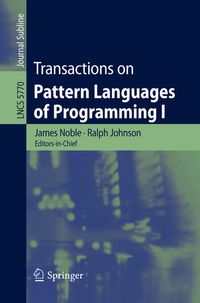 Produktbild: Transactions on Pattern Languages of Programming I