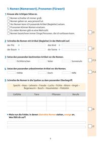 Übungsheft mit Tests in Deutsch 3. Klasse