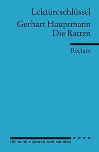 Produktbild: Lekt&uuml;reschl&uuml;ssel zu Gerhart Hauptmann: Die Ratten
