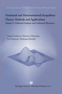 Produktbild: Variational and Hemivariational Inequalities Theory, Methods and Applications
