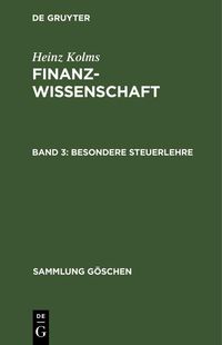 Produktbild: Besondere Steuerlehre