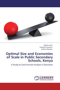 Produktbild: Optimal Size and Economies of Scale in Public Secondary Schools, Kenya