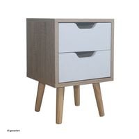 Produktbild: HTI-Living Nachttisch 2 Schubladen Thekla Sonoma Wei&szlig; Nachttisch 2 Schubladen Thekla Sonoma Wei&szlig;