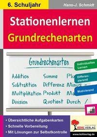 Produktbild: Stationenlernen Grundrechenarten / Klasse 6