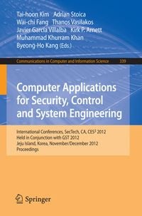 Produktbild: Computer Applications for Security, Control and System Engineering