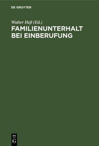 Produktbild: Familienunterhalt bei Einberufung