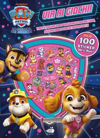 Produktbild: Paw Patrol. Via ai giochi. 100 sticker 3D e fluo. Tante pagine con personaggi di cartone, segnalibri e sticker