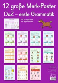 12 große Merk-Poster DaZ - erste Grammatik Redaktionsteam Verlag an der Ruhr