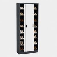Produktbild: Stahl Schuhschrank Malivo 80 x 180 x 40 cm