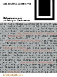 Produktbild: Die Bauhaus-Debatte 1953