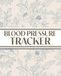 Produktbild: XL Large Print 1-Year Blood Pressure Tracker (Blue Roses on Cream)