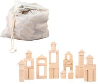 Produktbild Holzbausteine Natur 50er-Pack im Beutel