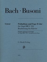 Produktbild: Ferruccio Busoni - Pr&auml;ludium und Fuge D-dur f&uuml;r Orgel BWV 532