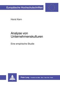 Produktbild: Analyse von Unternehmenskulturen