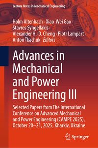 Produktbild: Advances in Mechanical and Power Engineering III