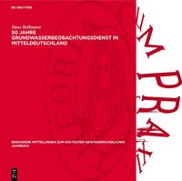 Produktbild: 50 Jahre Grundwasserbeobachtungsdienst in Mitteldeutschland