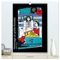 Produktbild: Hommage an gro&szlig;e K&uuml;nstler (hochwertiger Premium Wandkalender 2026 DIN A2 hoch), Kunstdruck in Hochglanz