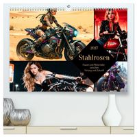 Produktbild: Stahlrosen (hochwertiger Premium Wandkalender 2027 DIN A2 quer), Kunstdruck in Hochglanz