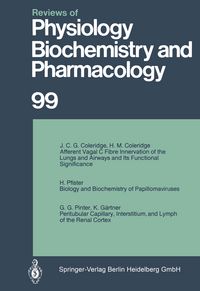 Produktbild: Reviews of Physiology, Biochemistry and Pharmacology