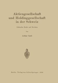 Produktbild: Aktiengesellschaft und Holdinggesellschaft in der Schweiz. Geltendes Recht und Revision
