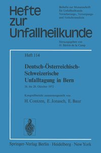 Produktbild: Deutsch-&Ouml;sterreichisch-Schweizerische Unfalltagung in Bern