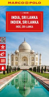 Produktbild: MARCO POLO Reisekarte Indien, Sri Lanka 1:2,5 Mio.