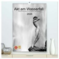 Produktbild: Akt am Wasserfall (hochwertiger Premium Wandkalender 2026 DIN A2 hoch), Kunstdruck in Hochglanz