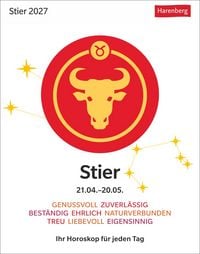 Produktbild: Stier Sternzeichenkalender 2027 - Tagesabrei&szlig;kalender - Ihr Horoskop f&uuml;r jeden Tag
