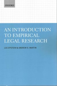 Produktbild: Epstein, L: An Introduction to Empirical Legal Research